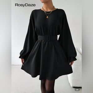 Black Belted Dress